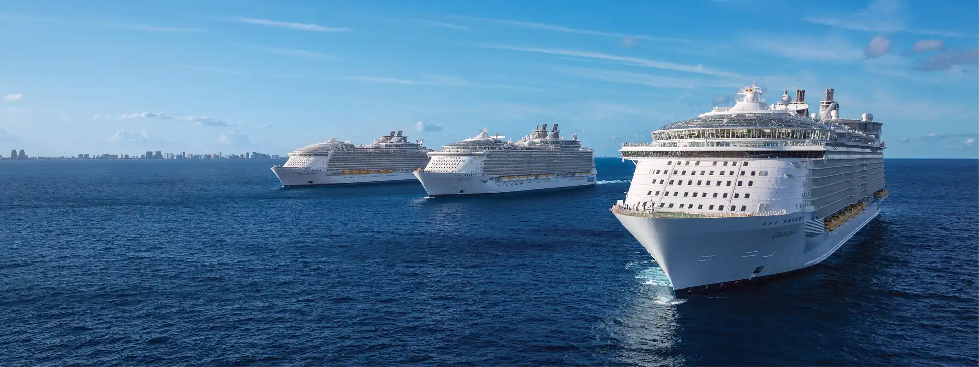 ROYAL CARIBBEAN CRUISES three ships ocean