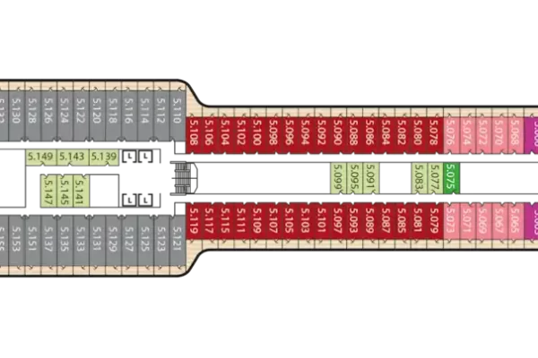 QUEEN ANNE DECK PLANS DECK 5
