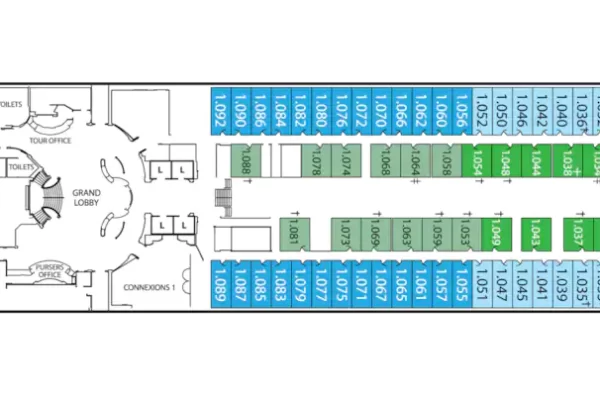 QUEEN VICTORIA DECK PLANS Deck 1