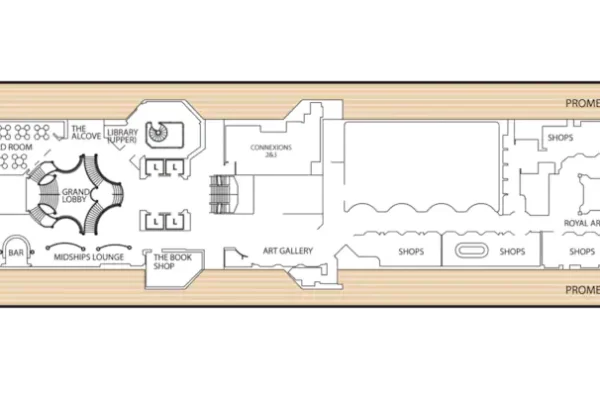 QUEEN VICTORIA DECK PLANS Deck 3