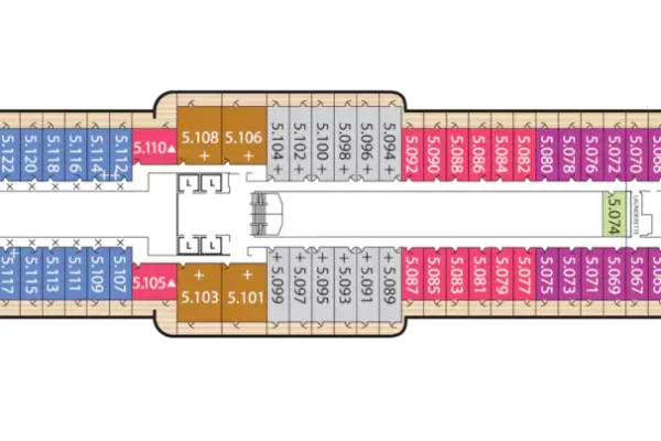 QUEEN VICTORIA DECK PLANS Deck 5