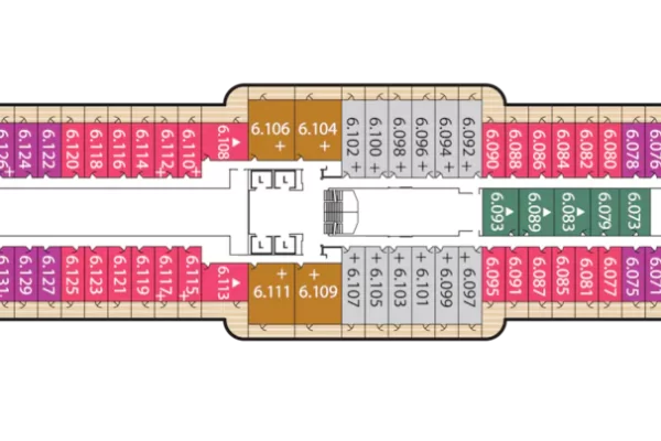 QUEEN VICTORIA DECK PLANS Deck 6