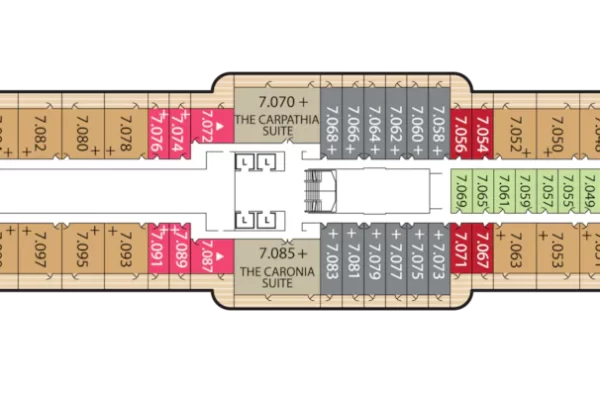 QUEEN VICTORIA DECK PLANS Deck 7