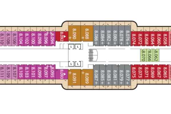 QUEEN VICTORIA DECK PLANS Deck 8