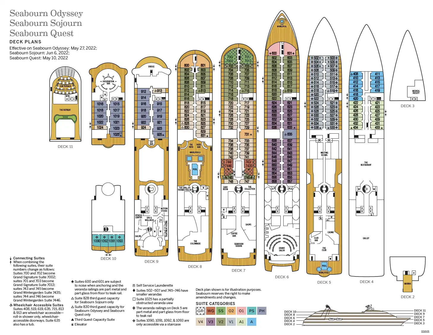 SEABOURN-QUEST-FULL-DECK-PLANS SEABOURN-QUEST-FULL-DECK-PLANS