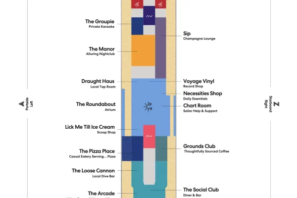SCARLET LADY deck plan 7 deck plans
