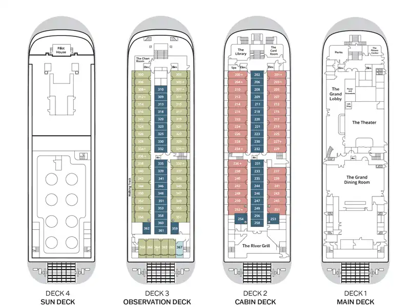 AMERICAN COUNESS main deck plans images