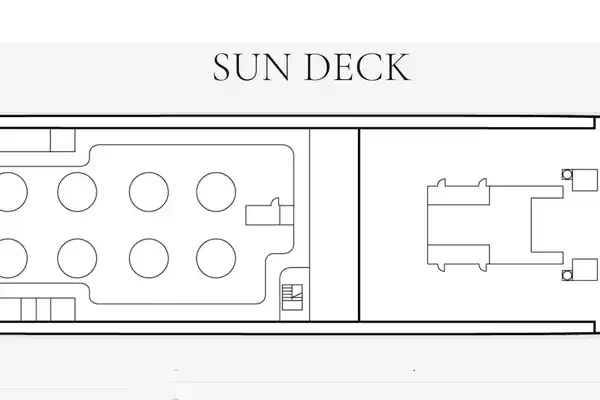 AMERICAN COUNTESS Sun deck plans deck 4