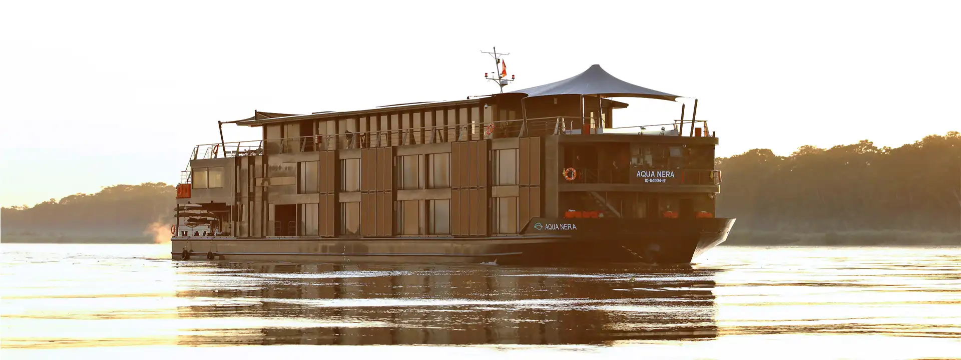 AQUA NERA cruise ship side profile close up