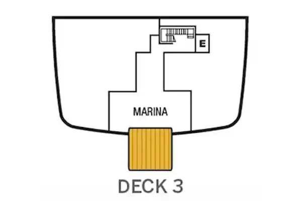 SEABOURN ENCORE deck 3 deck plans small