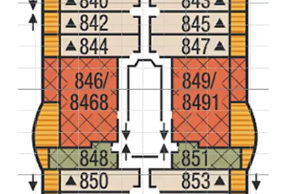 SEABOURN ENCORE deck 8 deck plan small