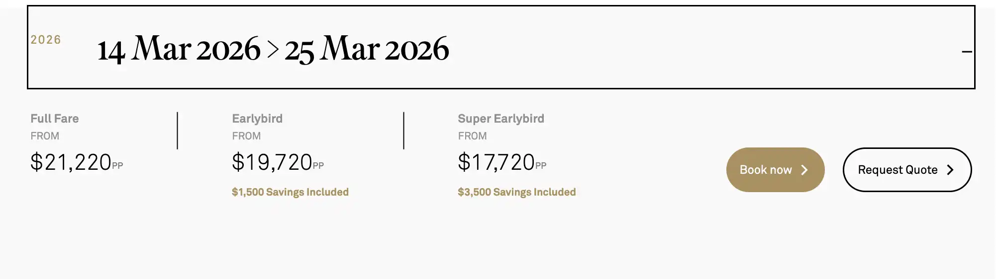 PRICES Scenic South Pacfic Polynesia 2026