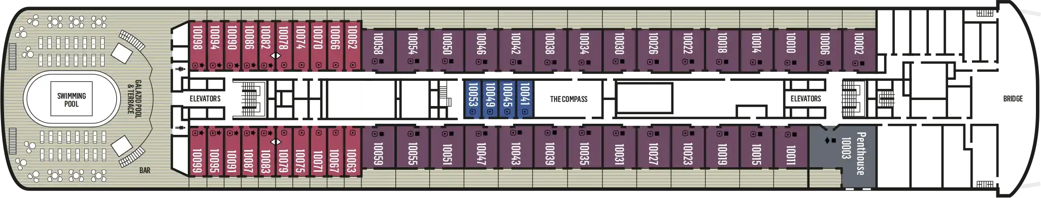 CELESTYAL DECK PLANS DECK 10 CELESTYAL JOURNEY DECK PLANS DECK 10