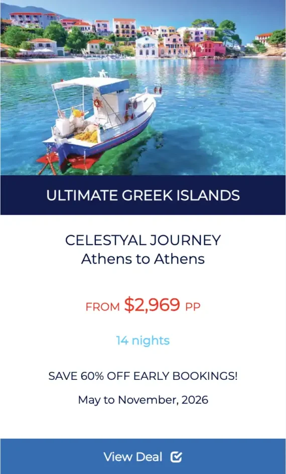 GREEK ISLANDS Celestyal 14 Night cruise deal