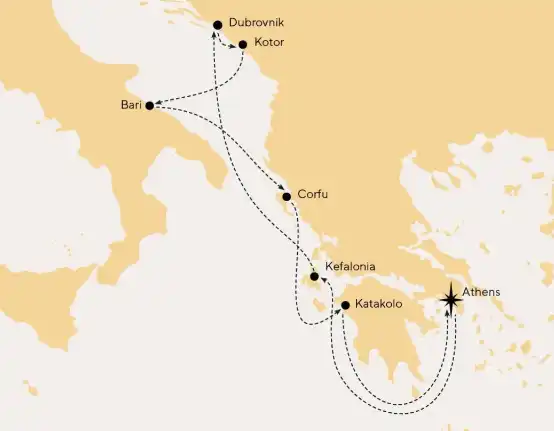 HEAVENLY CRUISE cruise map
