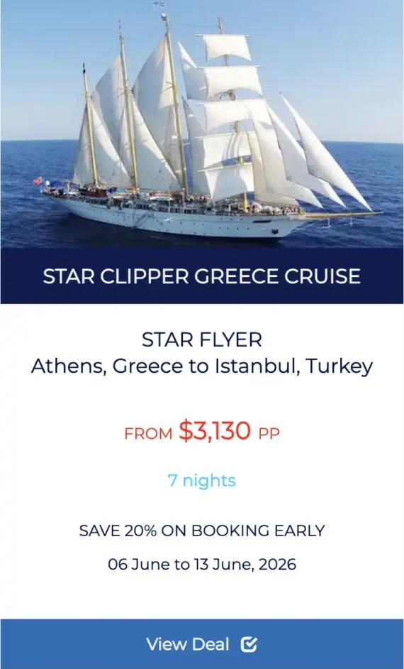 STAR CLIPPER GREEK ISLANDS CRUISE deal