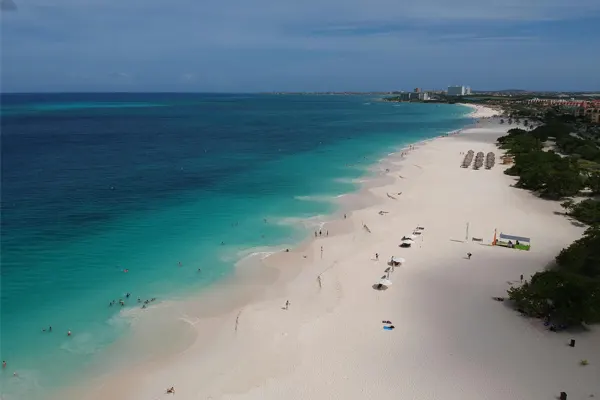 Aruba-Beach-aerial-view