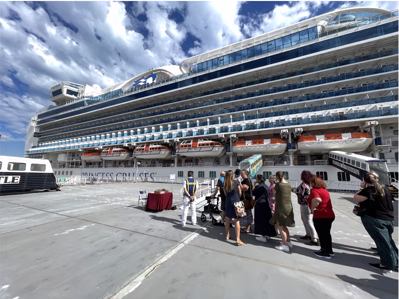 FREMANTLE PRINCESS CRUISES ship at Victoria Quay Fremantle
