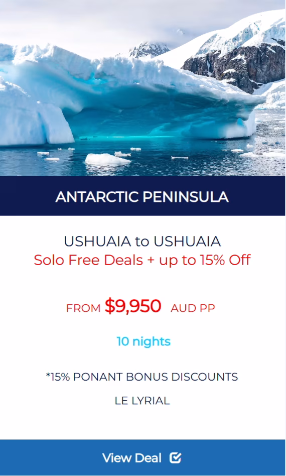 EMBLEMATIC ANTARCTICA - PONANT SOLO CRUISE DEAL-portfolio thumbnail