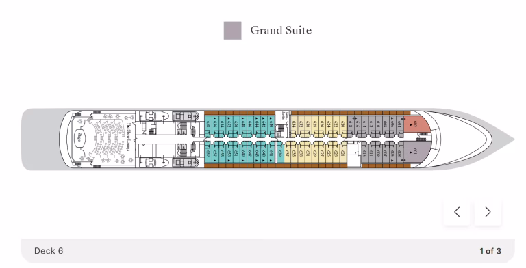 Silver Whisper Cabins Grand Suite_Suite Location Deck 6