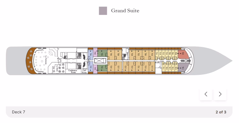 Silver Whisper Cabins Grand Suite_Suite Location Deck 7
