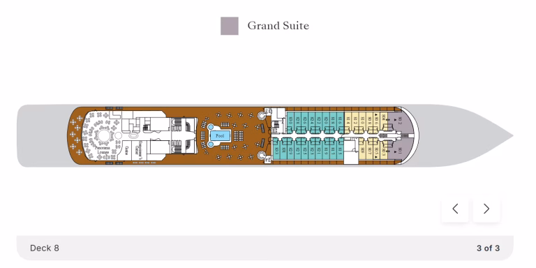 Silver Whisper Cabins Grand Suite_Suite Location Deck 8
