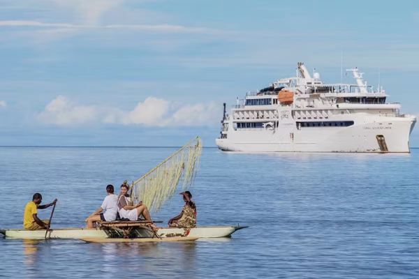 CORAL EXPEDITIONS view of ship Papua New Guinea cruises CORAL EXPEDITIONS view of ship Papua New Guinea cruises