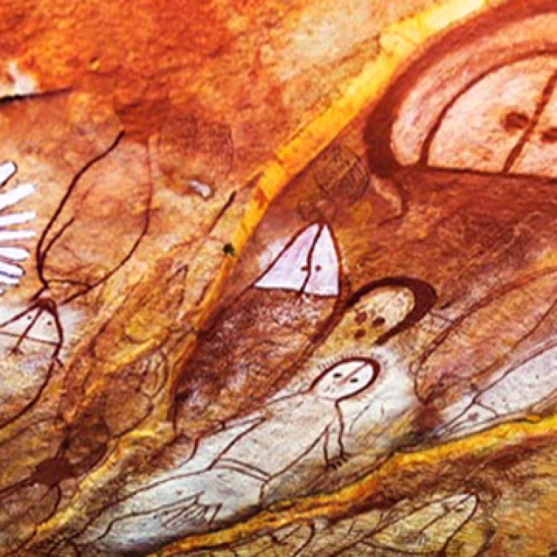 Wandjina-Aboriginal-Rock-Art-near-Raft-Point-kIMBERLEY